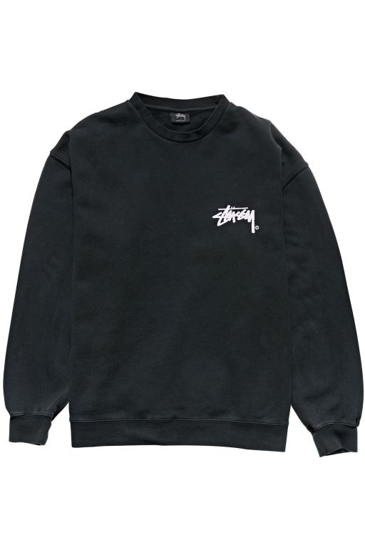 Stussy Mens Stock Shadow Crew Sweaters Black - BEXMI6803